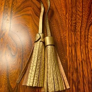 Tory Burch Leather gold tassel